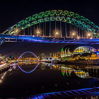 Buy canvas prints of Tyne Reflections by Colin Morgan