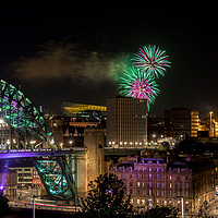 Buy canvas prints of Tyne Fireworks by Colin Morgan