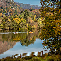 Buy canvas prints of Boating on Grasmere by Colin Morgan