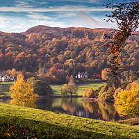 Buy canvas prints of Grasmere Autumn Colours by Colin Morgan