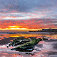 Buy canvas prints of Sunrise at Tynemouth Longsands by Colin Morgan