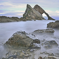 Buy canvas prints of  Bow Fiddle Rock  by Eric Watson