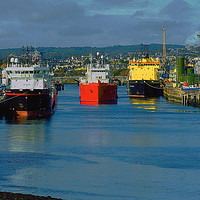 Buy canvas prints of Aberdeen Harbour by Eric Watson