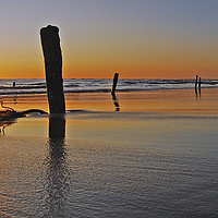 Buy canvas prints of Sunrise Posts by Eric Watson
