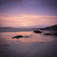 Buy canvas prints of  Luskentyre in the Pink by Michael Houghton