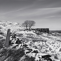 Buy canvas prints of Top Withens in the Snow by Michael Houghton