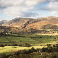 Buy canvas prints of  Lonscale Fell & Skiddaw Little Man by Michael Houghton