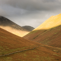 Buy canvas prints of  Last light on Knott Rigg by Michael Houghton