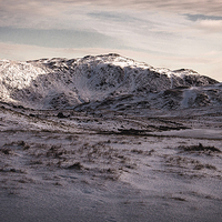 Buy canvas prints of  Frozen Red Tarn by Michael Houghton