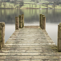 Buy canvas prints of Waterhead Jetty, Coniston  by Michael Houghton