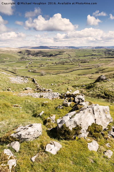 Malhamdale from Pikedaw Picture Board by Michael Houghton