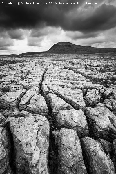 Ingleborough from White Scars Picture Board by Michael Houghton