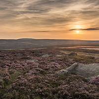 Buy canvas prints of Alcomden Sunset by Michael Houghton
