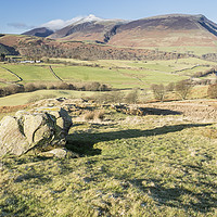 Buy canvas prints of Lonscale Fell & Skiddaw Little Man by Michael Houghton