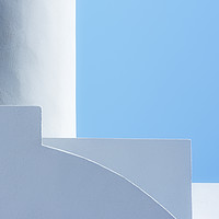 Buy canvas prints of Santorini Blues by Michael Houghton
