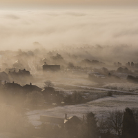 Buy canvas prints of Dawn at Mowcop by Andy Evans