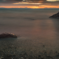 Buy canvas prints of  Sunset, seascape #1 by Andy Evans