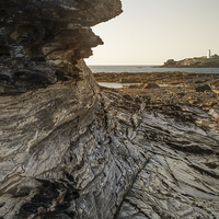 Buy canvas prints of Who framed Godrevy by Andy Evans