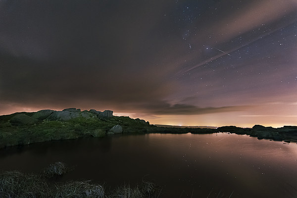 Geminids Doxey Pool Picture Board by Andy Evans