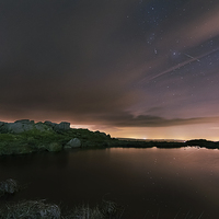 Buy canvas prints of Geminids Doxey Pool by Andy Evans