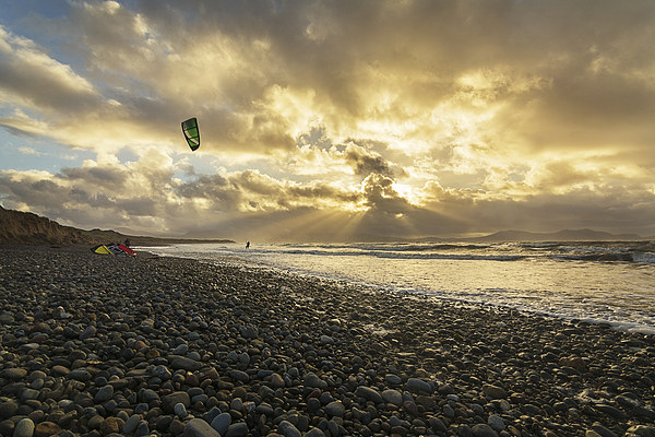 LLanddwyn Beach early morning surf. Picture Board by Andy Evans