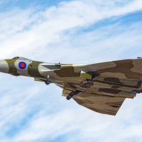 Buy canvas prints of  Avro Vulcan XH558 low speed fly past by Neil Vary