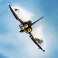 Buy canvas prints of The Eurofighter Typhoon Afterburner by Neil Vary