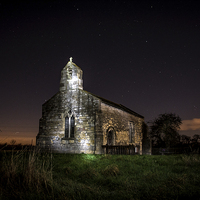 Buy canvas prints of  St Mary's Chapel at Night  by Neil Vary