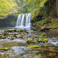 Buy canvas prints of  Waterfalls at Brecon by Graham Light