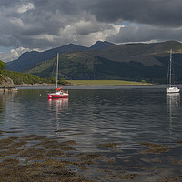 Buy canvas prints of Boats on Loch Leven by Graham Light