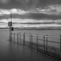 Buy canvas prints of  West Kirby Jetty by Jim Moody
