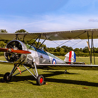 Buy canvas prints of Avro Tutor - Colour Version by Barrie May