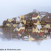 Buy canvas prints of Reflection of Whitby by Janet Burdon