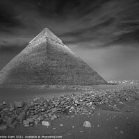 Buy canvas prints of Pyramid Series: Khafre at Dusk by Gordon Stein
