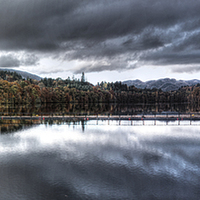 Buy canvas prints of  Loch Faskally in Autumn by Gordon Stein