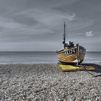 Buy canvas prints of  Hastings Yellow by Gordon Stein
