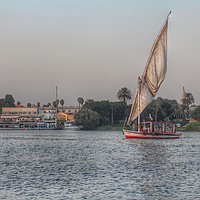 Buy canvas prints of Felucca at Dusk; Chapter 2 by Gordon Stein