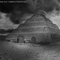 Buy canvas prints of Pyramid Storms - Saqqara by Gordon Stein