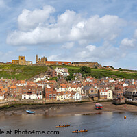 Buy canvas prints of Whitby Panorama by Richard Burdon