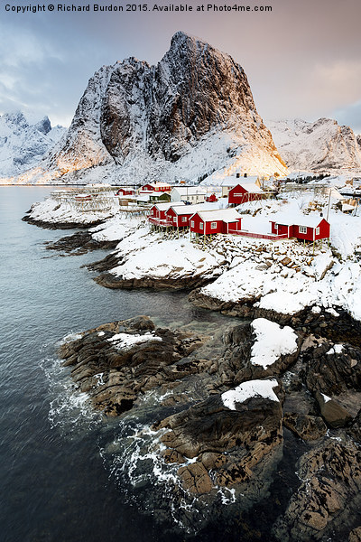  Life On The Edge, Hamnoy Picture Board by Richard Burdon