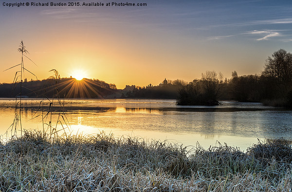 Winter Sunrise, Castle Howard  Picture Board by Richard Burdon