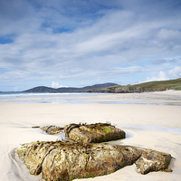 Buy canvas prints of Traigh Iar beach, Isle of Harris by Richard Burdon