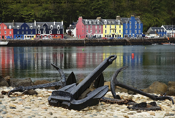 The colourful seafront at Tobermory Picture Board by Richard Burdon