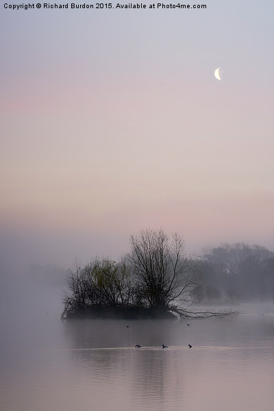 Misty Sunrise at Castle Howard Great Lake Picture Board by Richard Burdon