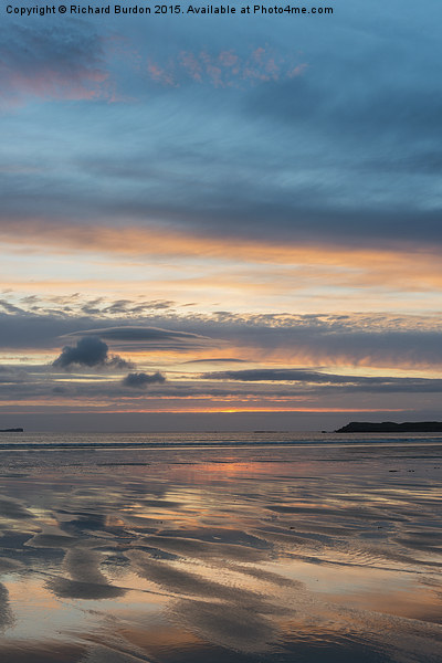  Sunset at Balnakeil Bay Picture Board by Richard Burdon