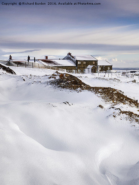 Winter At The Lion Inn On Blakey Rigg Picture Board by Richard Burdon