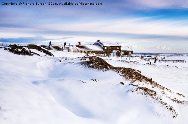 Winter At The Lion Inn On Blakey Ridge Picture Board by Richard Burdon