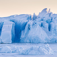 Buy canvas prints of Kangia Ice Sculpture by Richard Burdon