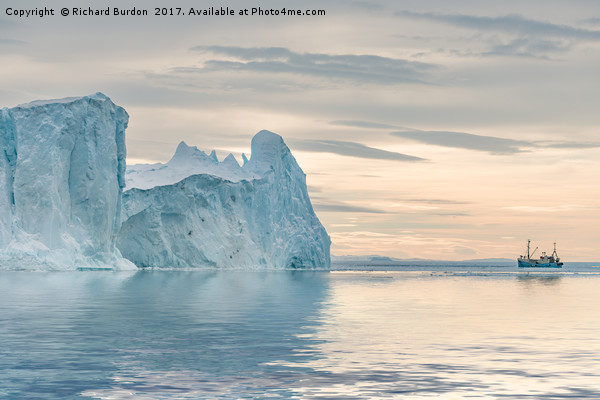 Towering Icebergs Picture Board by Richard Burdon