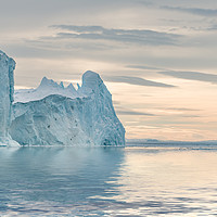 Buy canvas prints of Towering Icebergs by Richard Burdon